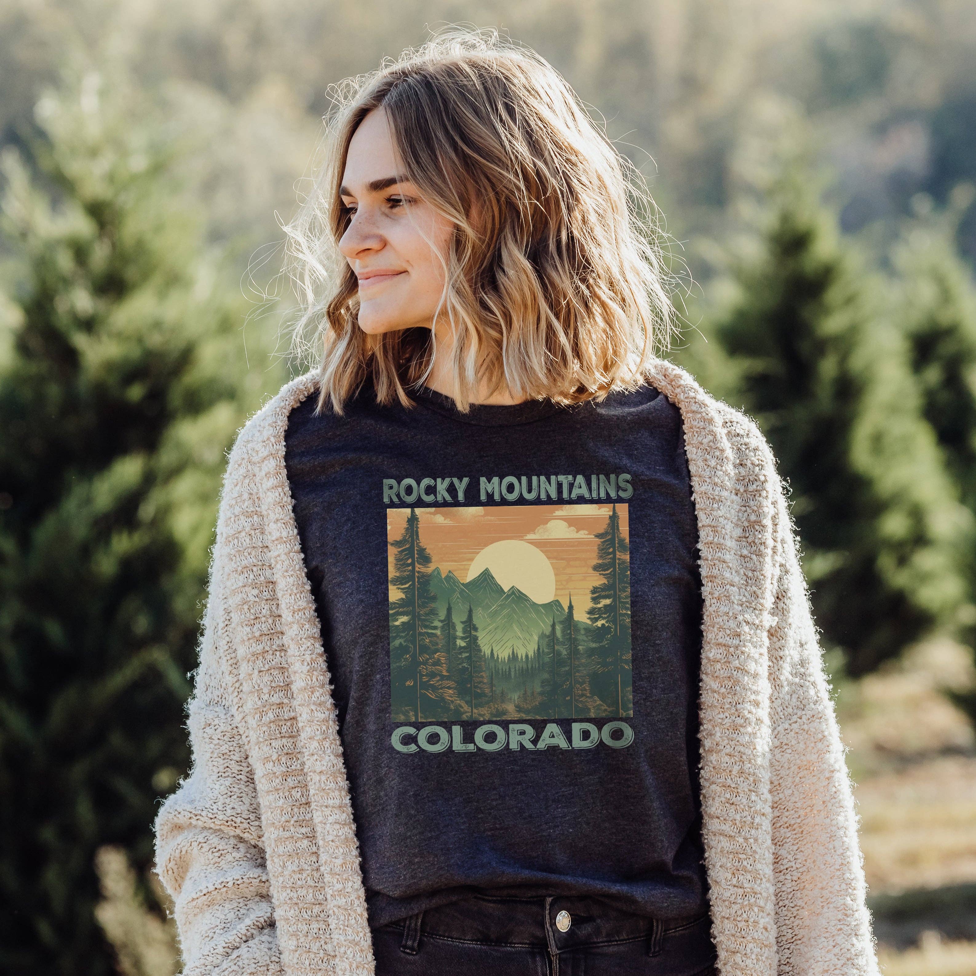 Rocky Mountains Colorado - Adult & Kids T-Shirts, Sweatshirts & Hoodies apparel design preview 1
