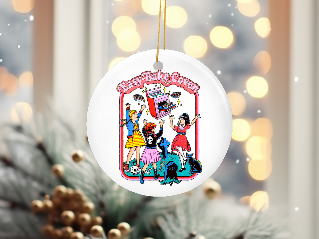 Easy Bake Coven Halloween Retro Christmas Ornament - Adult & Kids T-Shirts, Sweatshirts & Hoodies apparel design preview 1