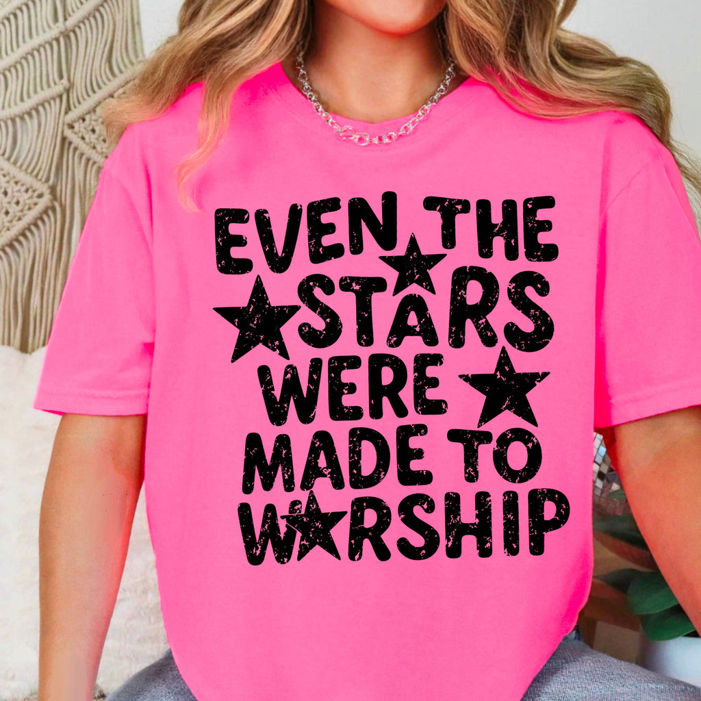 Even the Stars Were Made Christian Graphic Gildan - Adult & Kids T-Shirts, Sweatshirts & Hoodies apparel design preview 1