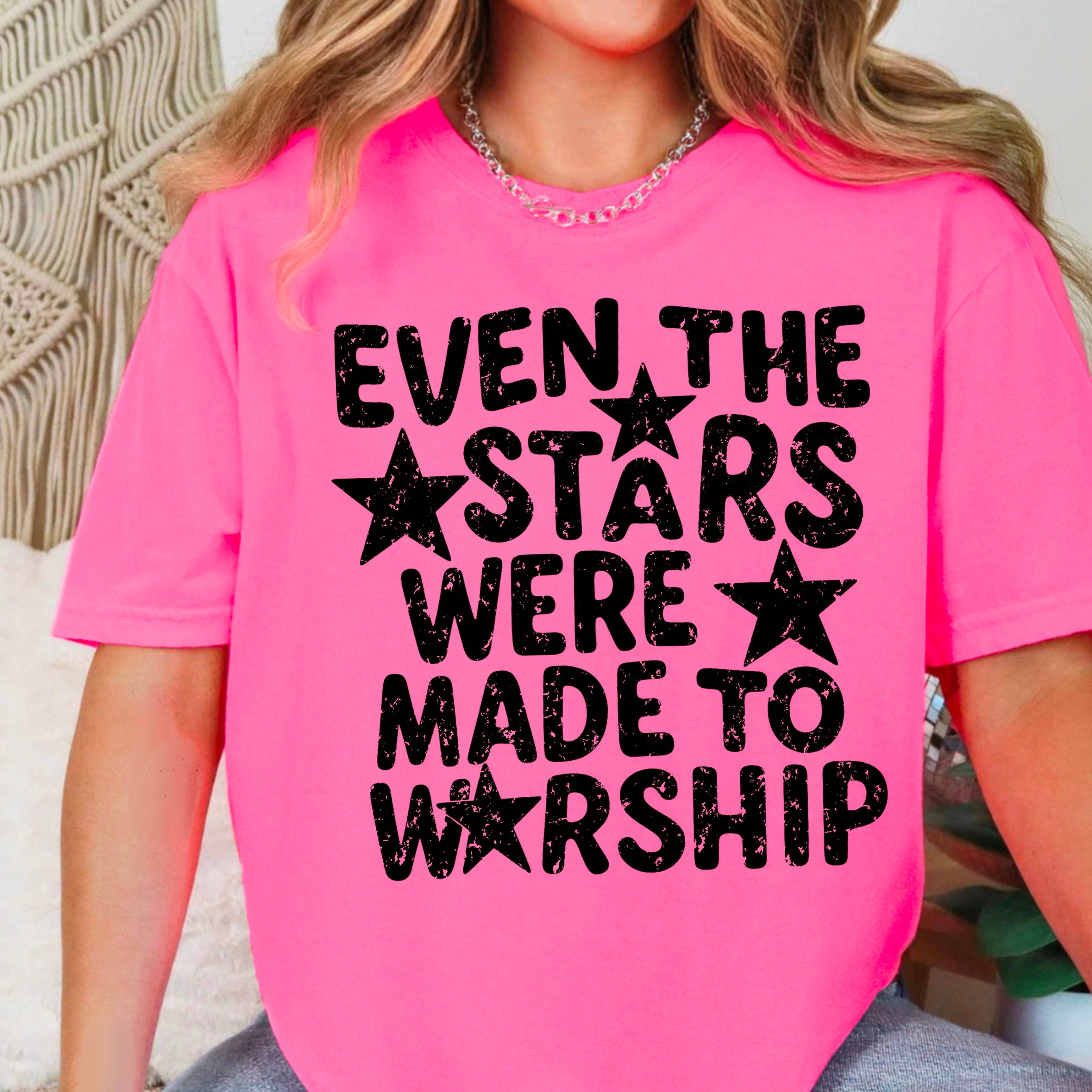 Even the Stars Were Made Christian Graphic Gildan - Adult & Kids T-Shirts, Sweatshirts & Hoodies apparel design preview 1