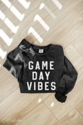 Game Day Vibes Mineral Washed Graphic - Adult & Kids T-Shirts, Sweatshirts & Hoodies apparel design preview 1