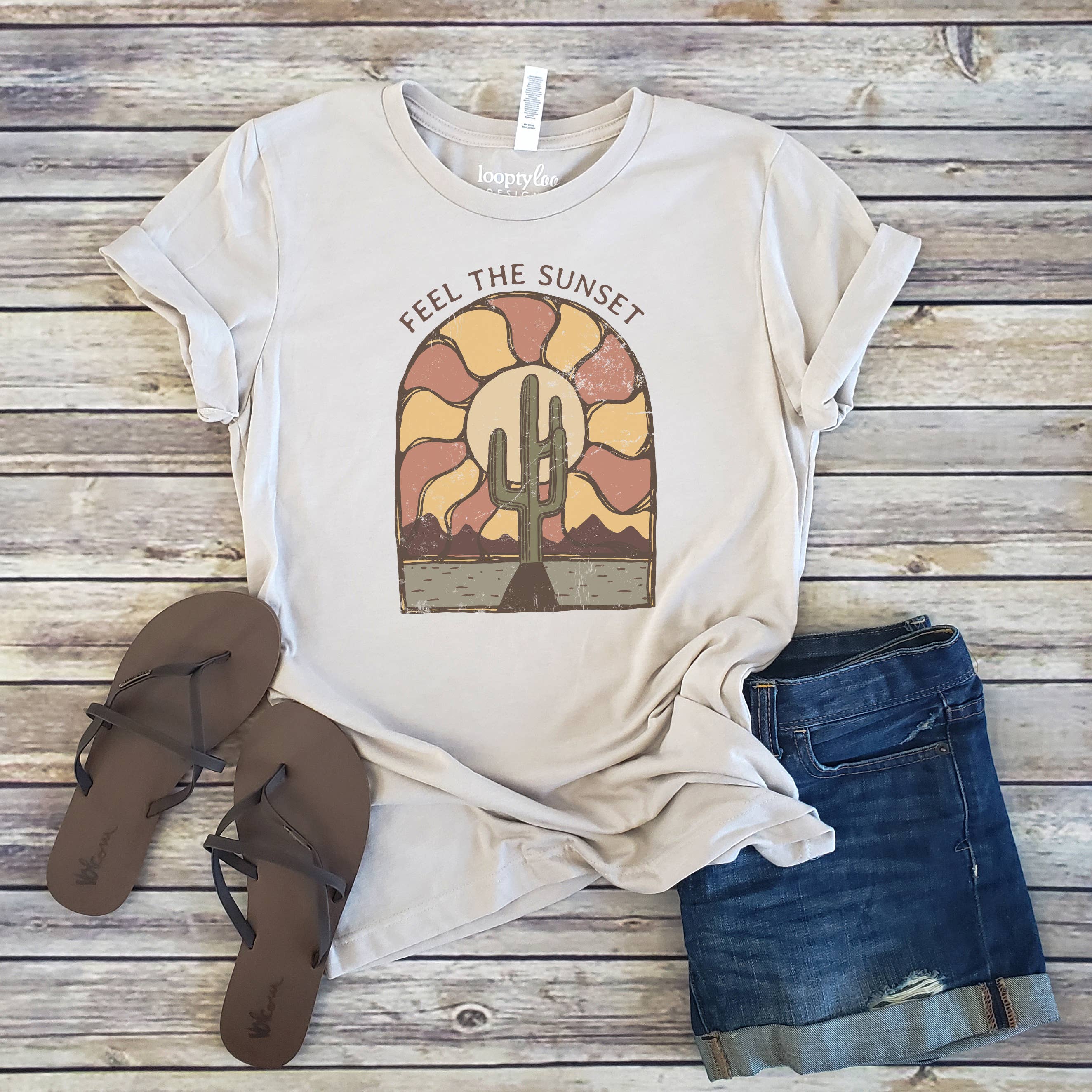 Feel the Sunset Outdoor Sizes XS-2XL - Adult & Kids T-Shirts, Sweatshirts & Hoodies apparel design preview 1