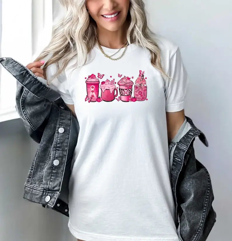 We Wear Pink Coffee - Adult & Kids T-Shirts, Sweatshirts & Hoodies apparel design preview 1