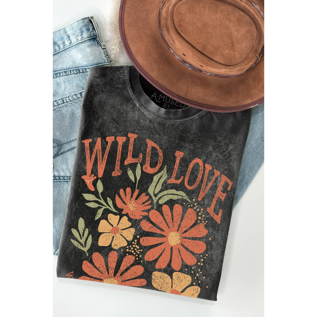 Wild Love- Mineral Wash - Adult & Kids T-Shirts, Sweatshirts & Hoodies apparel design preview 1