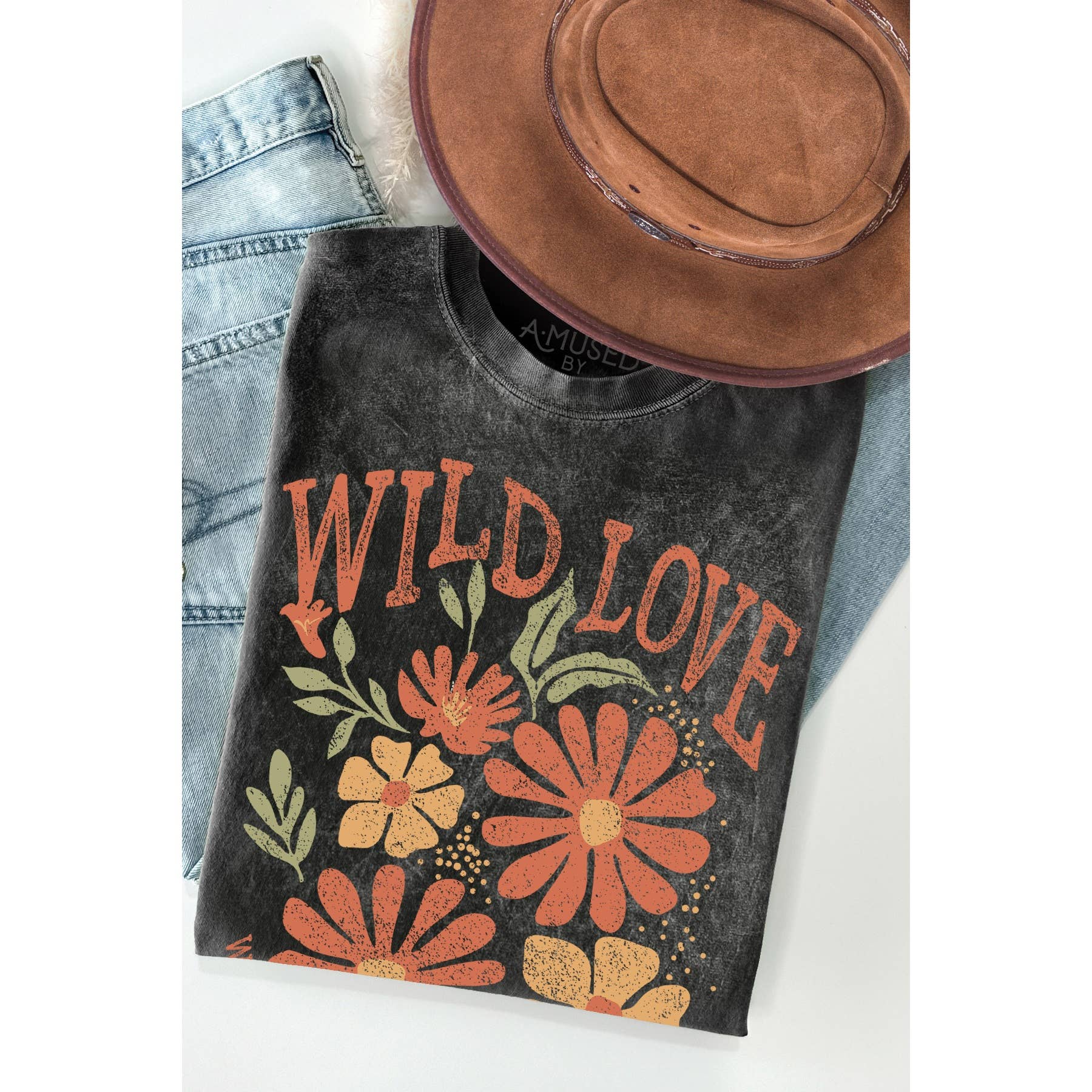 Wild Love- Mineral Wash - Adult & Kids T-Shirts, Sweatshirts & Hoodies apparel design preview 1