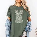 Faux Lace Bunny, Coquette, Easter Jesus, Rabbit - Adult & Kids T-Shirts, Sweatshirts & Hoodies apparel design preview 1