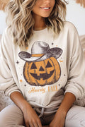 Howdy Fall Pumpkin Graphic Brushed - Adult & Kids T-Shirts, Sweatshirts & Hoodies apparel design preview 1