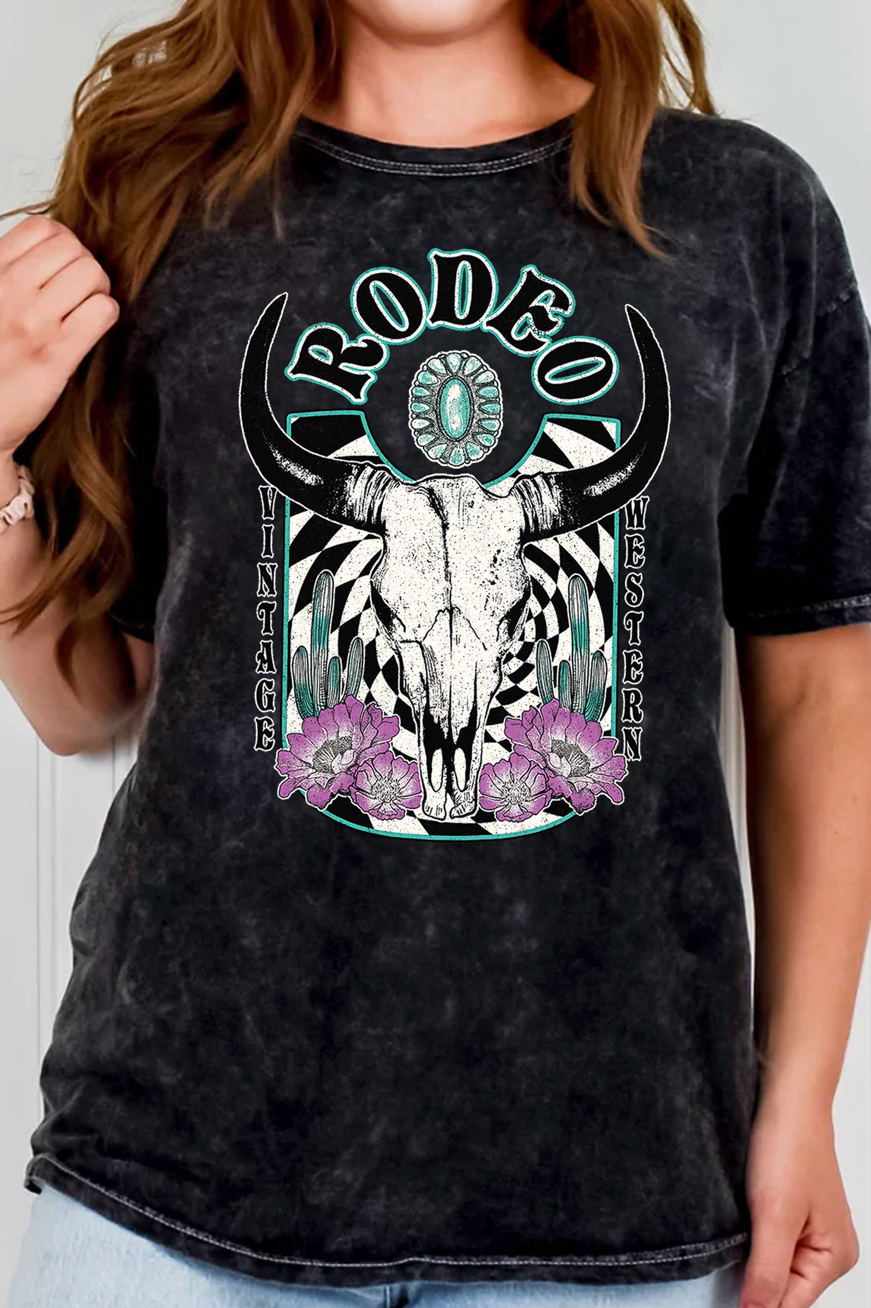 Rodeo Vintage Western Graphic - Adult & Kids T-Shirts, Sweatshirts & Hoodies apparel design preview 1