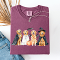 Adorable Halloween Dogs, Bats, Pumpkins, Spooky - Adult & Kids T-Shirts, Sweatshirts & Hoodies apparel design preview 1