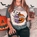 Sorta Sweet Spooky Bleached Halloween Graphic - Adult & Kids T-Shirts, Sweatshirts & Hoodies apparel design preview 1