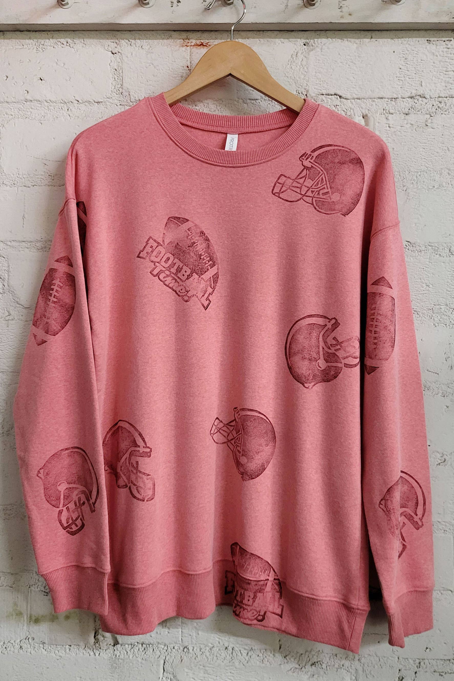 All-Over Hand Stamped Football - Adult & Kids T-Shirts, Sweatshirts & Hoodies apparel design preview 1