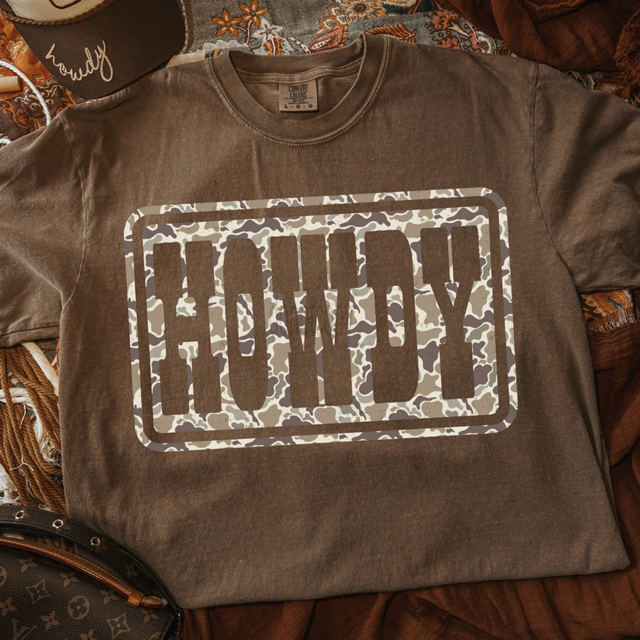 Howdy Camo - Adult & Kids T-Shirts, Sweatshirts & Hoodies apparel design preview 1