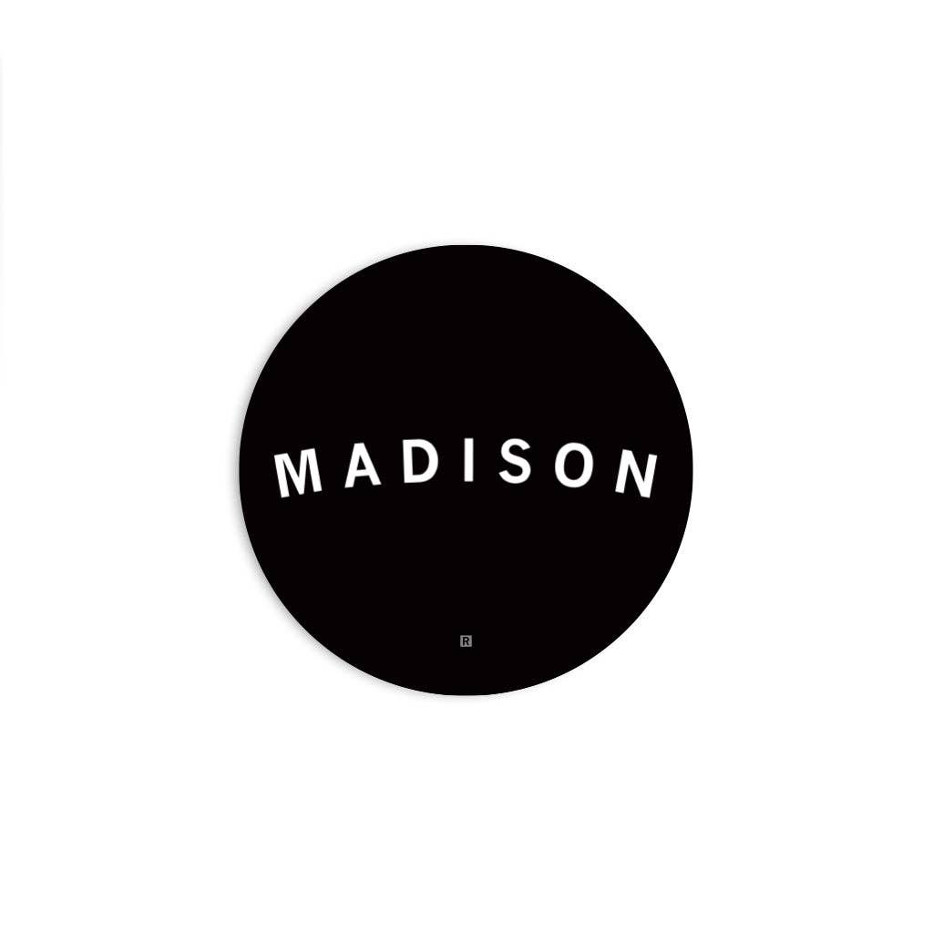 Madison Curved Logo Die-Cut Sticker - Adult & Kids T-Shirts, Sweatshirts & Hoodies apparel design preview 1