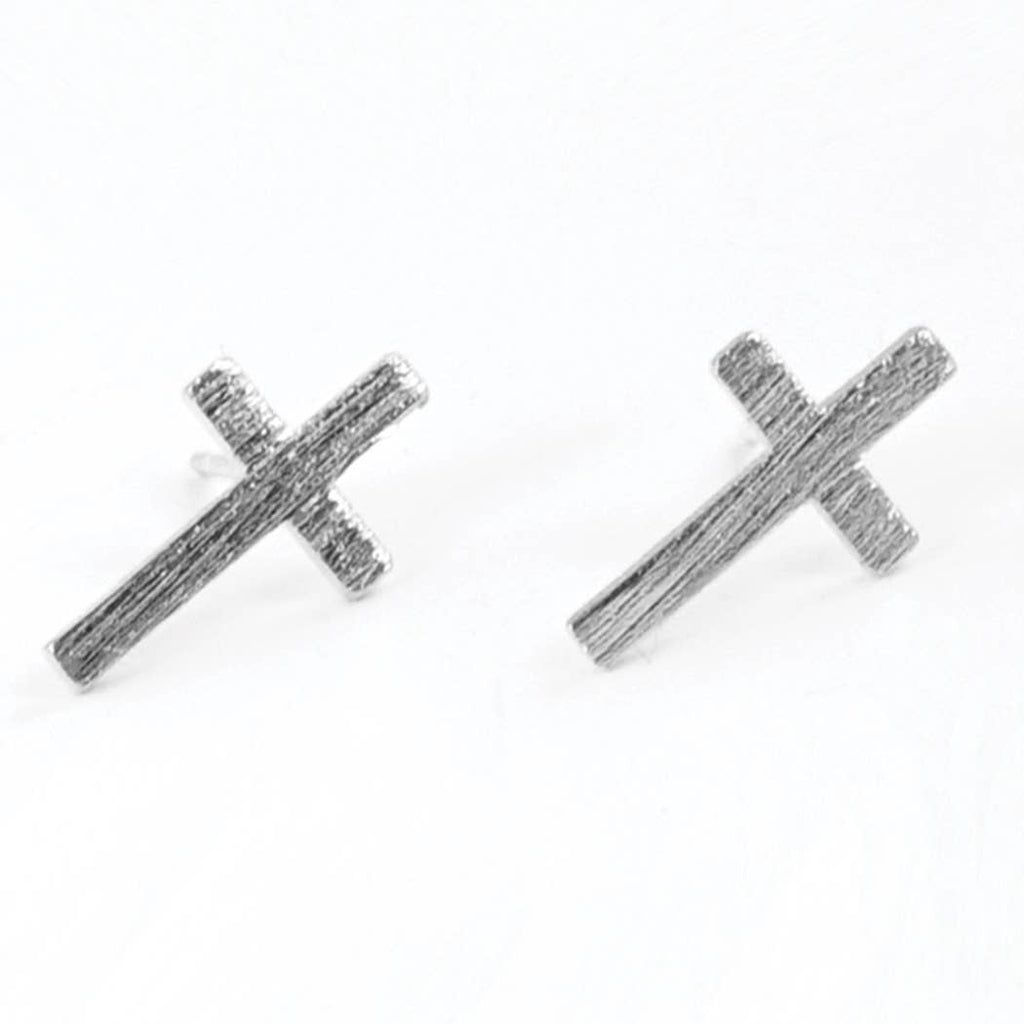 Gold-Dipped Brass Cross Earring - Adult & Kids T-Shirts, Sweatshirts & Hoodies apparel design preview 1
