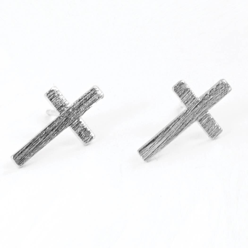 Gold-Dipped Brass Cross Earring - Adult & Kids T-Shirts, Sweatshirts & Hoodies apparel design preview 1
