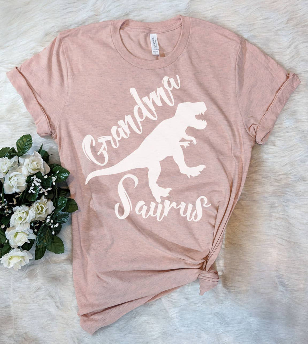 Grandma Saurus Dinosaur Cute Silly Funny - Adult & Kids T-Shirts, Sweatshirts & Hoodies apparel design preview 1