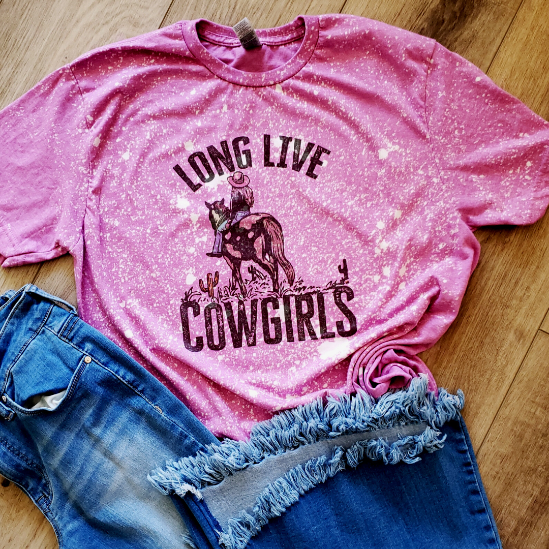 Long Live Cowgirls Western Graphic - Adult & Kids T-Shirts, Sweatshirts & Hoodies apparel design preview 1