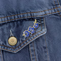 Blue Orchid Enamel Pin Symbol of Beauty Rarity - Adult & Kids T-Shirts, Sweatshirts & Hoodies apparel design preview 1