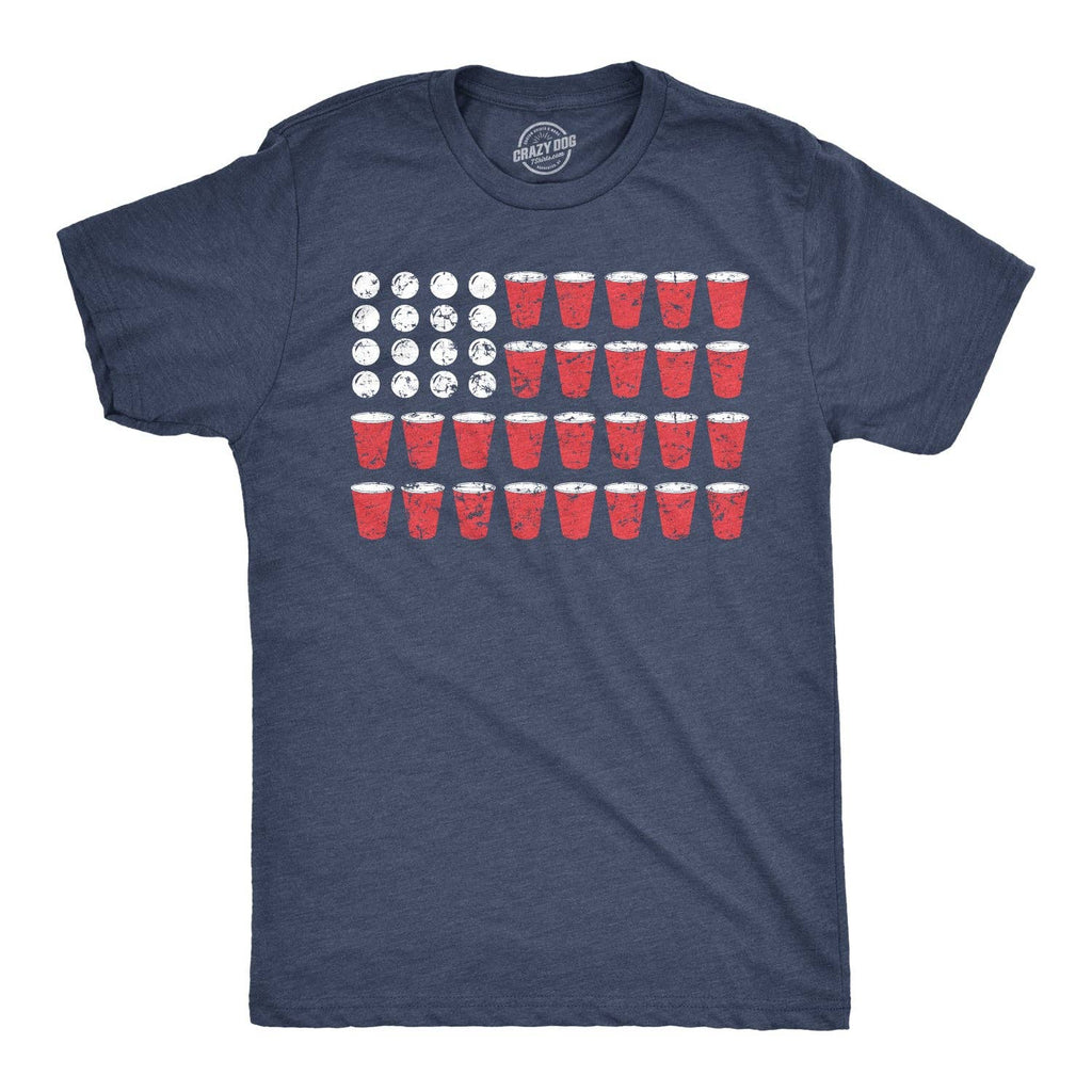 Beer Pong Flag Men's - Adult & Kids T-Shirts, Sweatshirts & Hoodies apparel design preview 1
