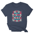 Jesus Believing Trump Voting America Loving Woman - Adult & Kids T-Shirts, Sweatshirts & Hoodies apparel design preview 1