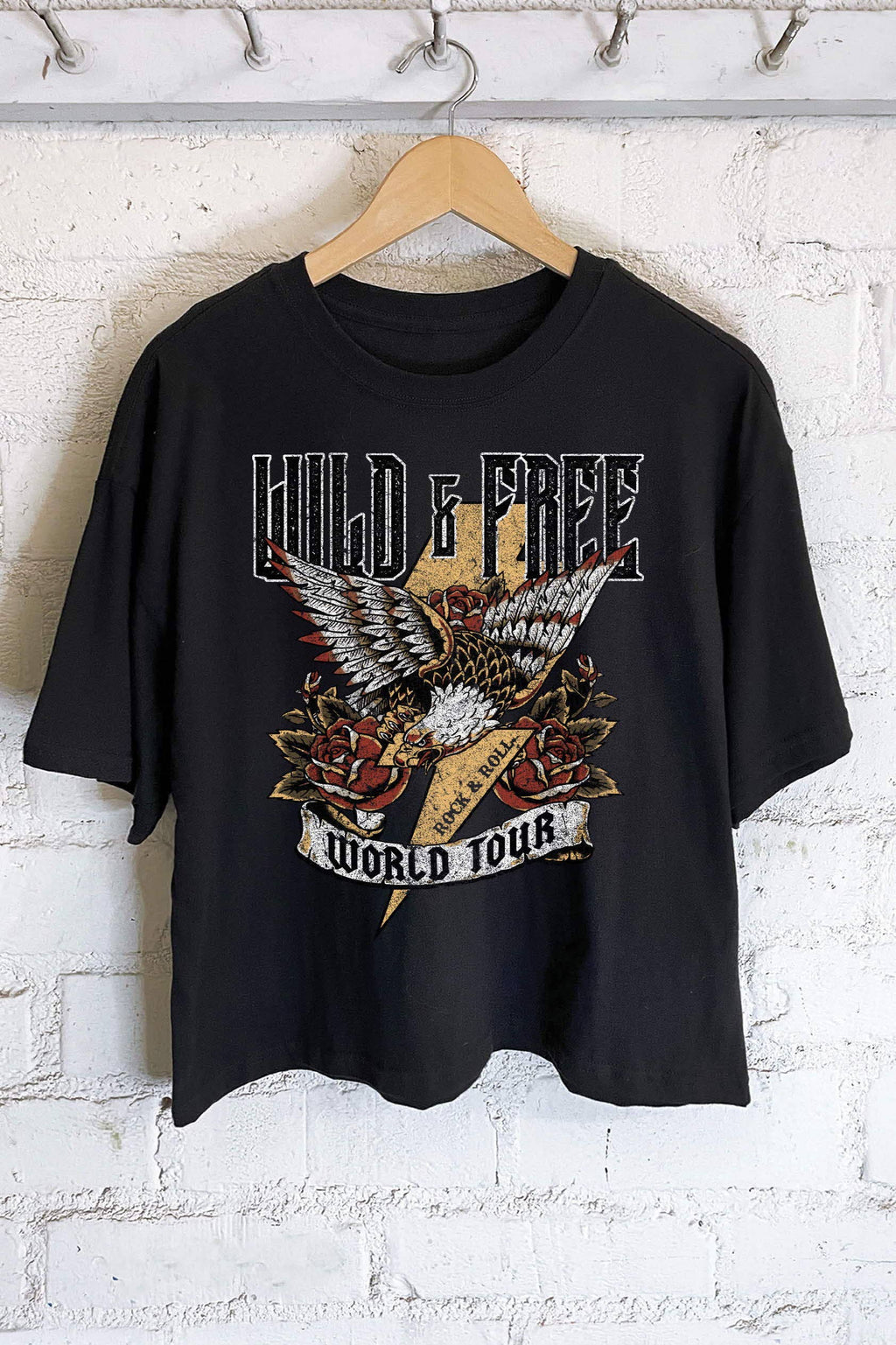 Rock and Roll Eagle - Adult & Kids T-Shirts, Sweatshirts & Hoodies apparel design preview 1