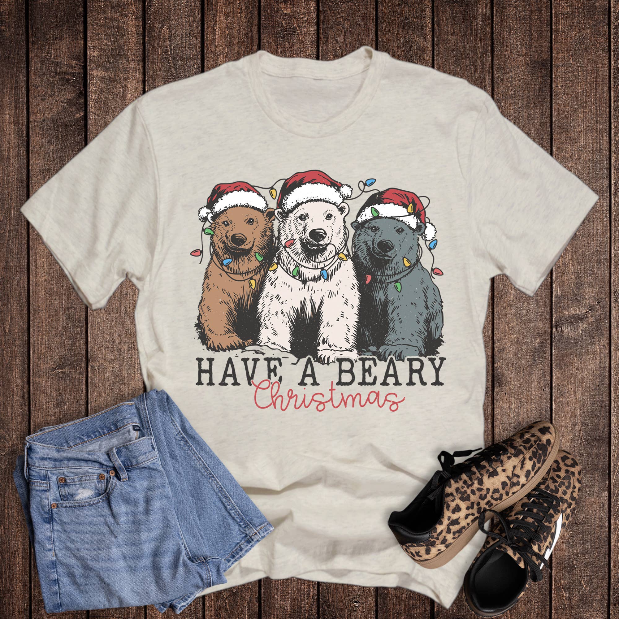 Christmas Have A Beary Graphic - Adult & Kids T-Shirts, Sweatshirts & Hoodies apparel design preview 1