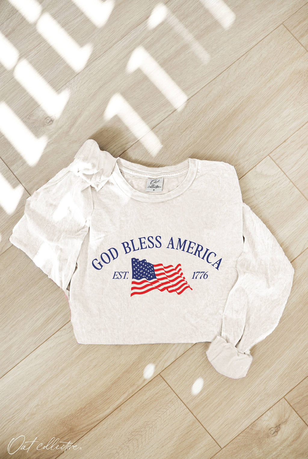 God Bless America Mineral Washed Graphic - Adult & Kids T-Shirts, Sweatshirts & Hoodies apparel design preview 1