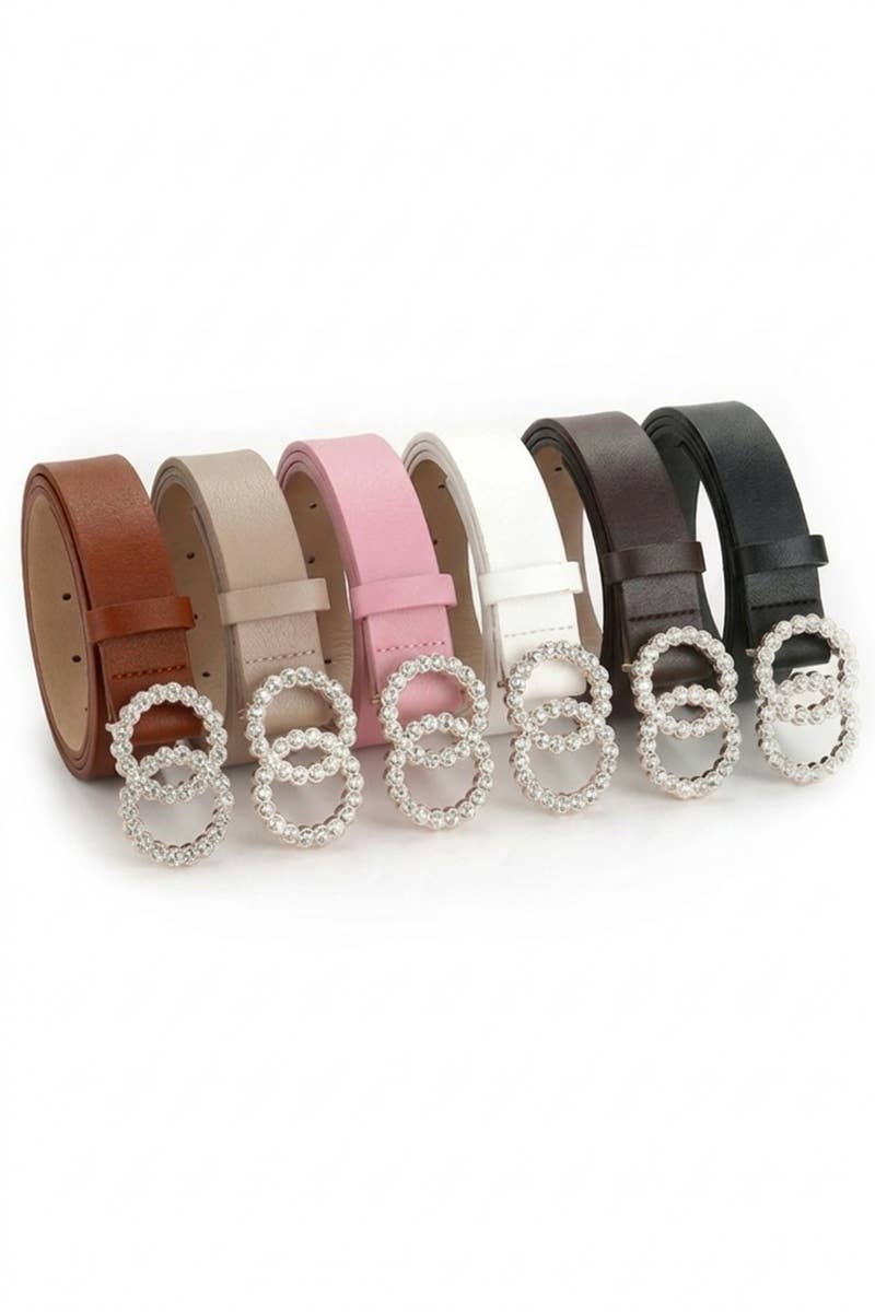 0402 Rhinestone Double Ring Buckle Fashion Belt - Adult & Kids T-Shirts, Sweatshirts & Hoodies apparel design preview 1