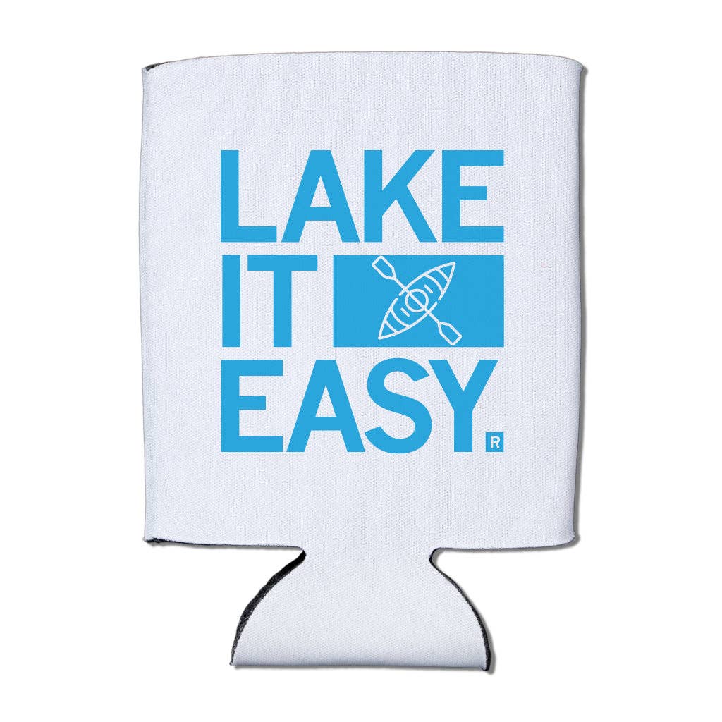 Lake It Easy Kayak Can Cooler - Adult & Kids T-Shirts, Sweatshirts & Hoodies apparel design preview 1