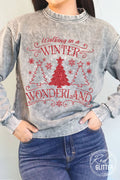 Winter Wonderland Glitter Mineral Graphic Brushed - Adult & Kids T-Shirts, Sweatshirts & Hoodies apparel design preview 1