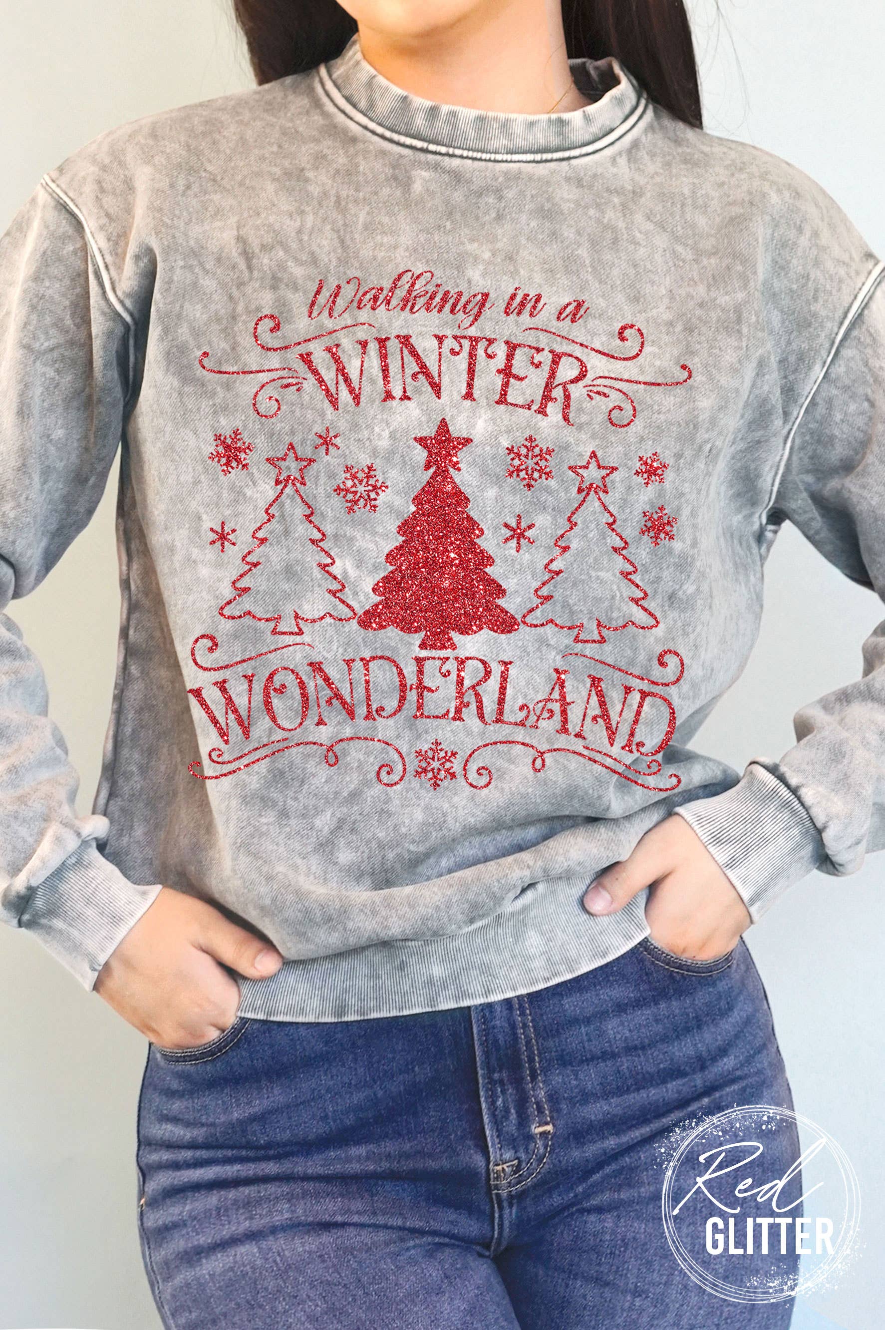 Winter Wonderland Glitter Mineral Graphic Brushed - Adult & Kids T-Shirts, Sweatshirts & Hoodies apparel design preview 1