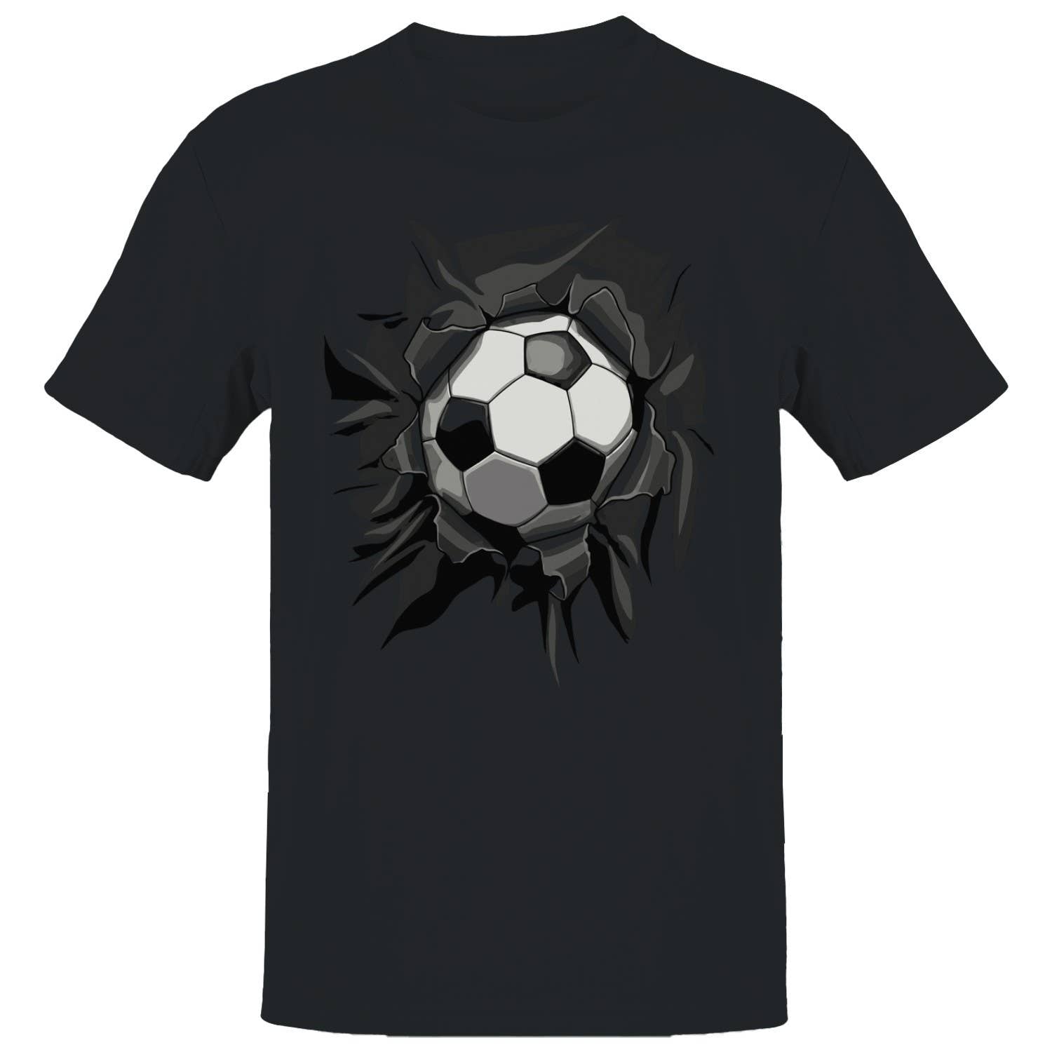 Soccer Breaking Through Art Men's - Adult & Kids T-Shirts, Sweatshirts & Hoodies apparel design preview 1