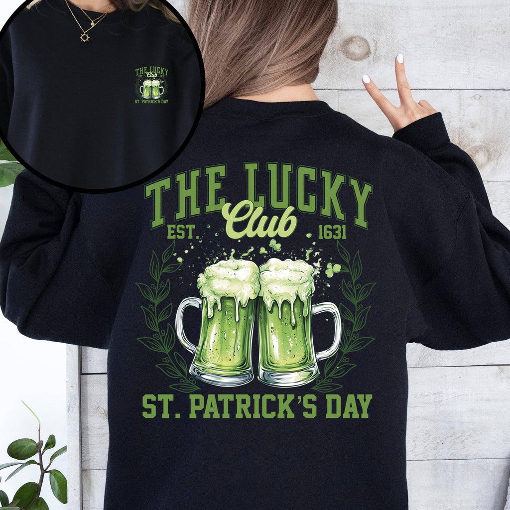 The Lucky Club, St Patrick's Day, Shamrock, - Adult & Kids T-Shirts, Sweatshirts & Hoodies apparel design preview 1