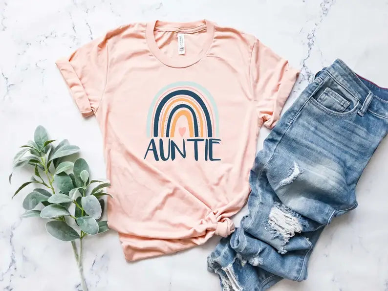 Rainbow Auntie - Adult & Kids T-Shirts, Sweatshirts & Hoodies apparel design preview 1
