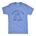 Actually I Love the Gays Men's - Adult & Kids T-Shirts, Sweatshirts & Hoodies apparel design preview 1