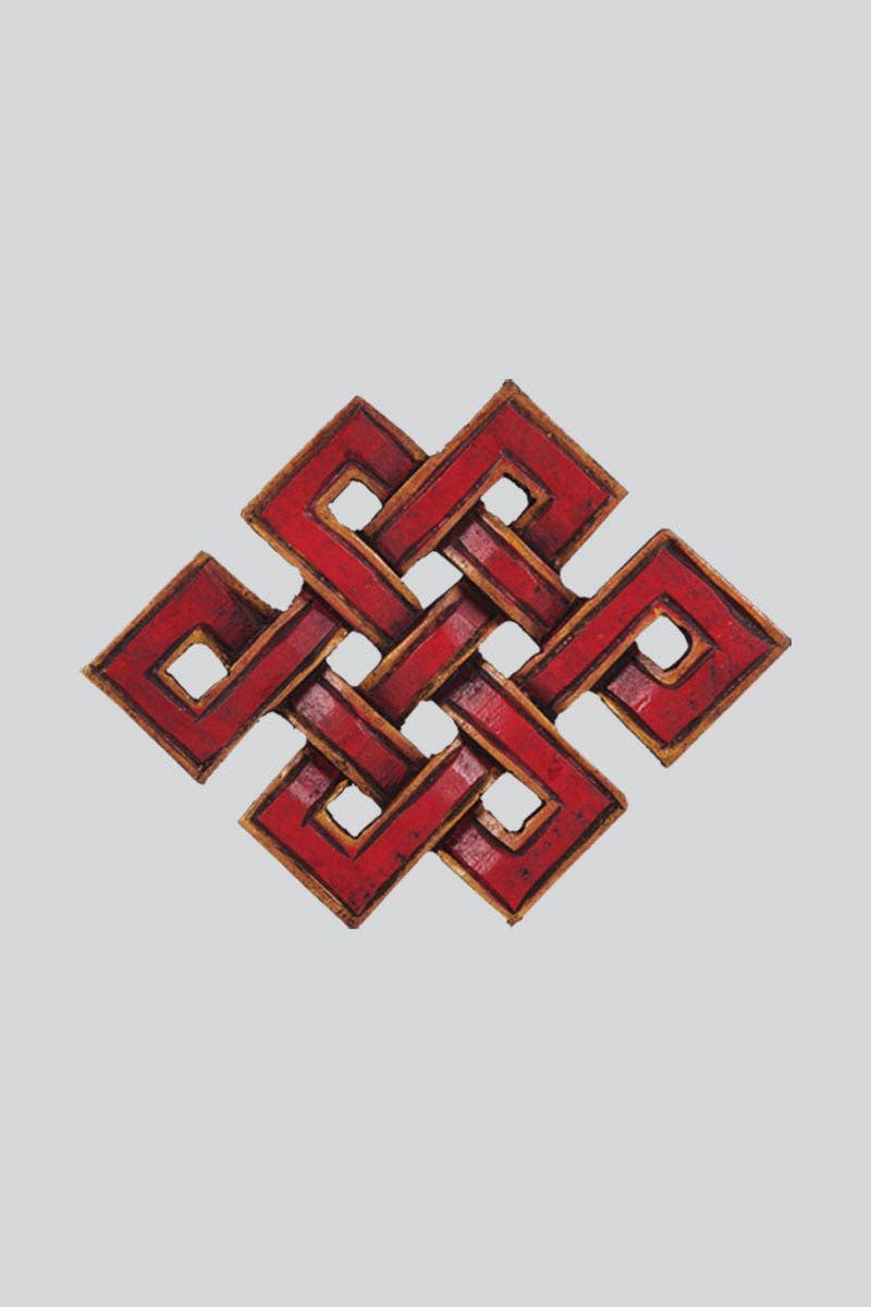 Red Wooden Endless Knot (EN-02) - Adult & Kids T-Shirts, Sweatshirts & Hoodies apparel design preview 1