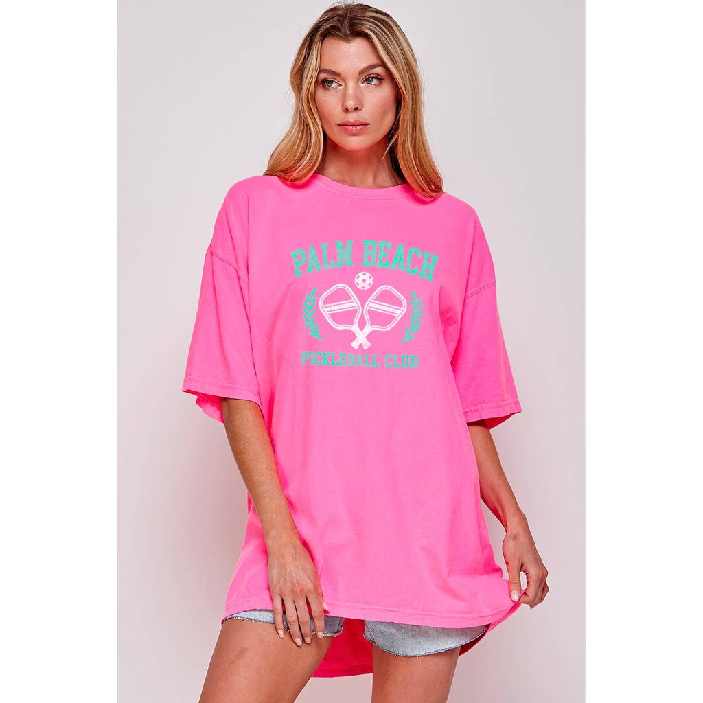 Palm Beach Pickleball Club Graphic Oversized - Adult & Kids T-Shirts, Sweatshirts & Hoodies apparel design preview 1