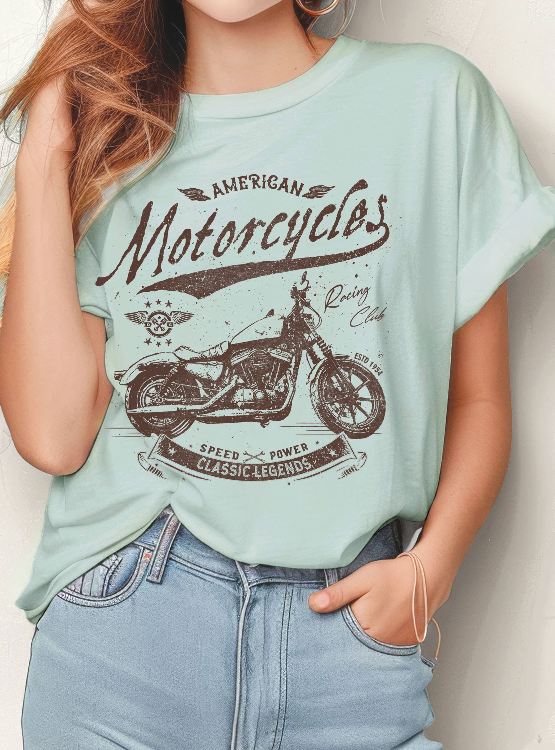 American Motorcycle Racing Club Graphic - Adult & Kids T-Shirts, Sweatshirts & Hoodies apparel design preview 1