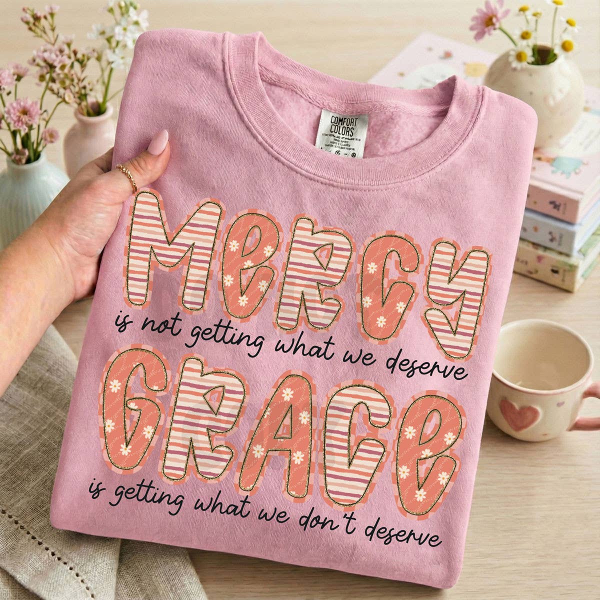 Mercy and Grace - Adult & Kids T-Shirts, Sweatshirts & Hoodies apparel design preview 1