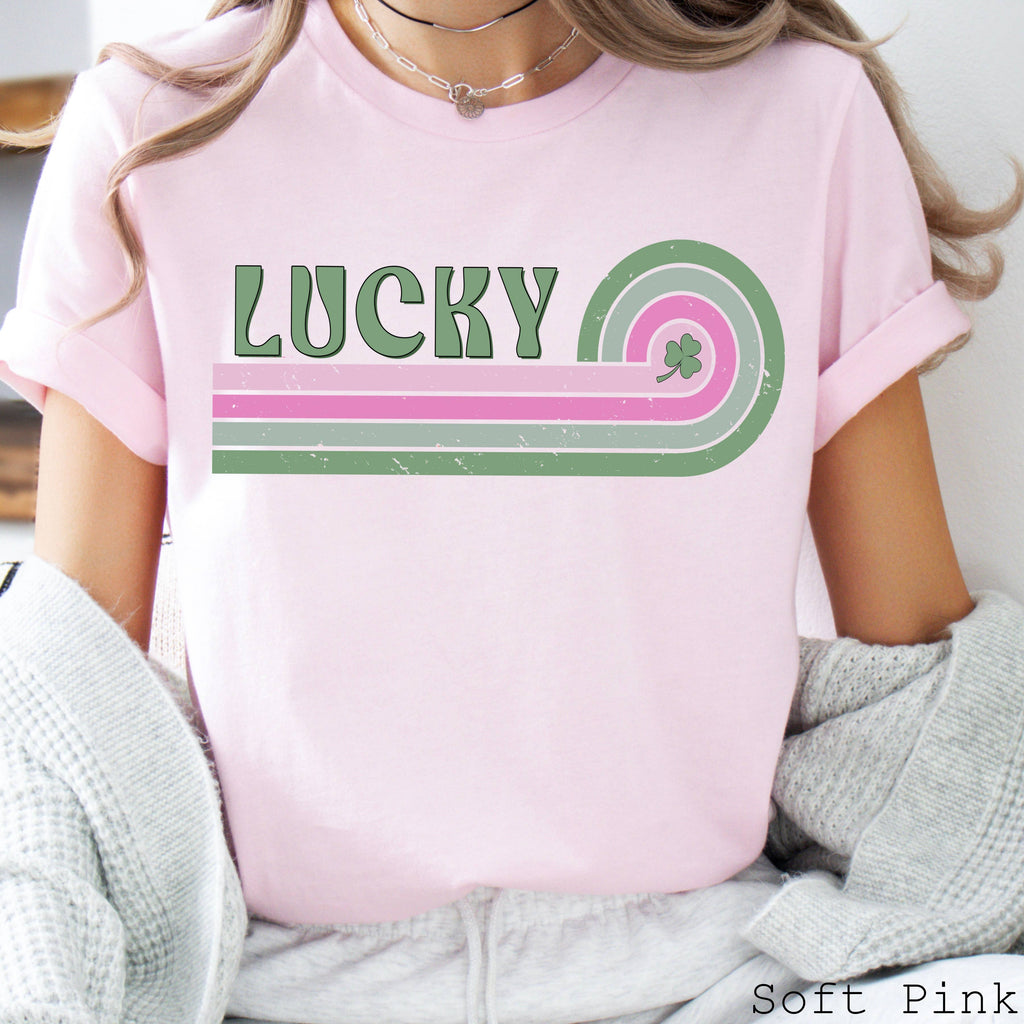 Lucky St. Patricks Day Graphic Bella Canvas - Adult & Kids T-Shirts, Sweatshirts & Hoodies apparel design preview 1