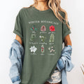 Winter Botanicals, Poinsettia, Pine Tree Christmas - Adult & Kids T-Shirts, Sweatshirts & Hoodies apparel design preview 1