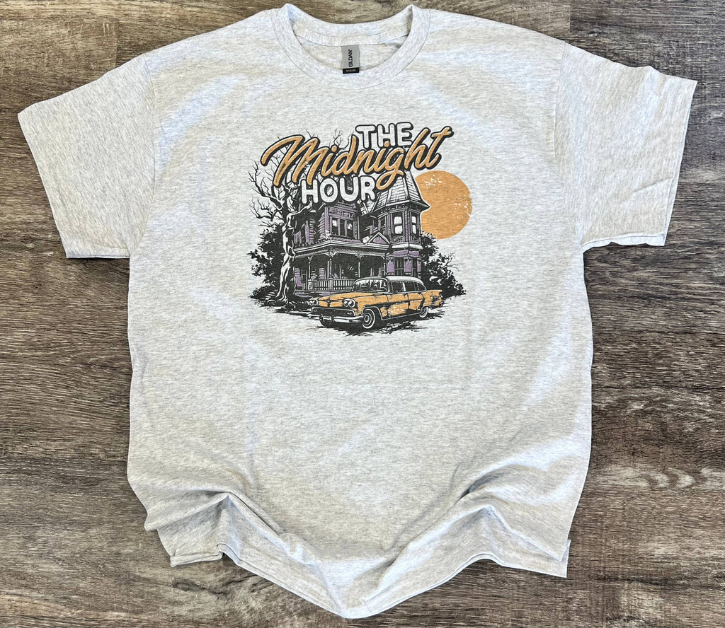 The Midnight Hour On Ash Gray - Adult & Kids T-Shirts, Sweatshirts & Hoodies apparel design preview 1