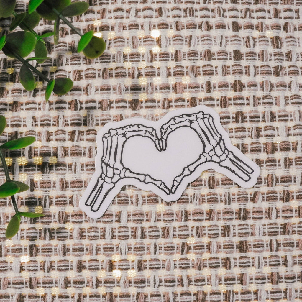 Skelly Heart Sticker - Adult & Kids T-Shirts, Sweatshirts & Hoodies apparel design preview 1