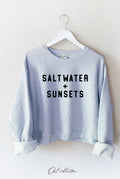 Salt Water and Sunsets Mid Graphic - Adult & Kids T-Shirts, Sweatshirts & Hoodies apparel design preview 1