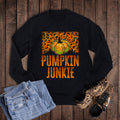 Fall Pumpkin Junkie Leopard - Adult & Kids T-Shirts, Sweatshirts & Hoodies apparel design preview 1