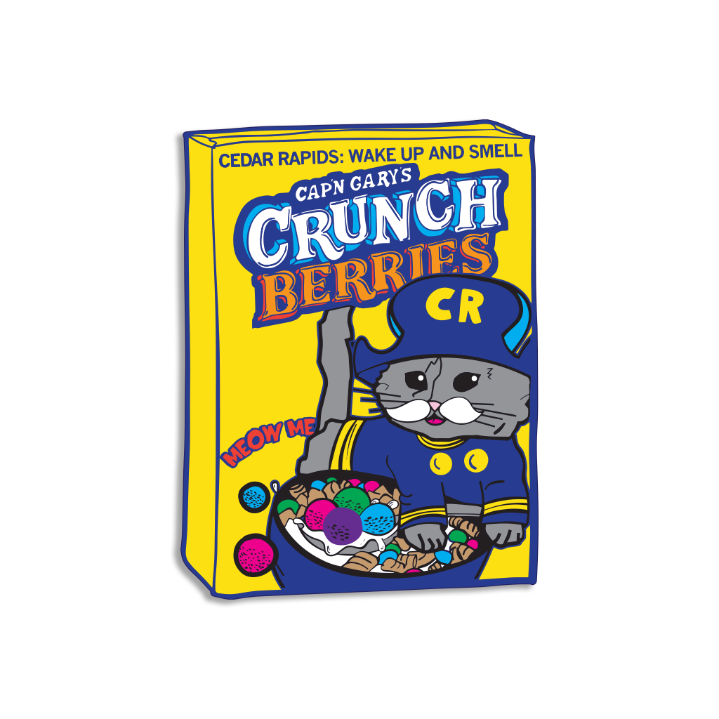 Smell the Crunchberries Gary Graphic Die-Cut Sticker - Adult & Kids T-Shirts, Sweatshirts & Hoodies apparel design preview 1