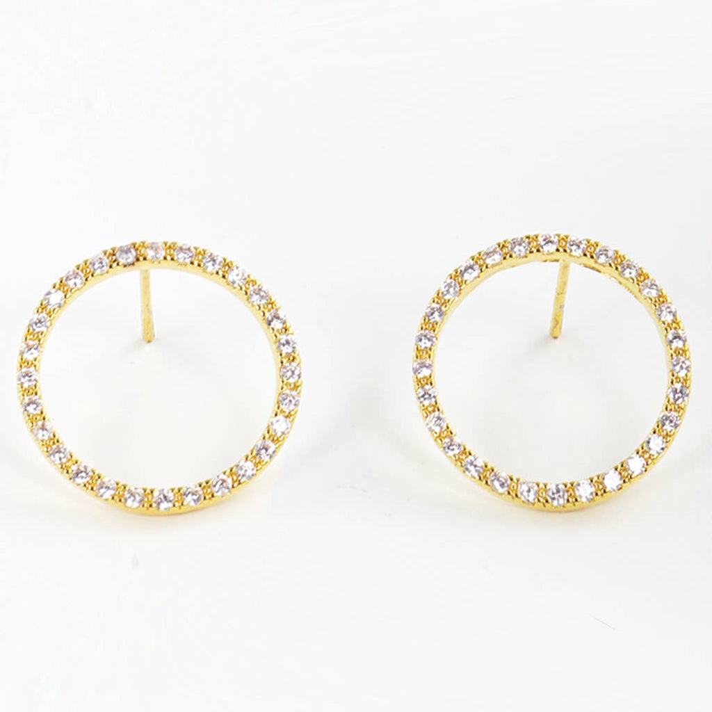 Cz Gold-Dipped Loop Earring - Adult & Kids T-Shirts, Sweatshirts & Hoodies apparel design preview 1