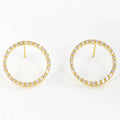 Cz Gold-Dipped Loop Earring - Adult & Kids T-Shirts, Sweatshirts & Hoodies apparel design preview 1