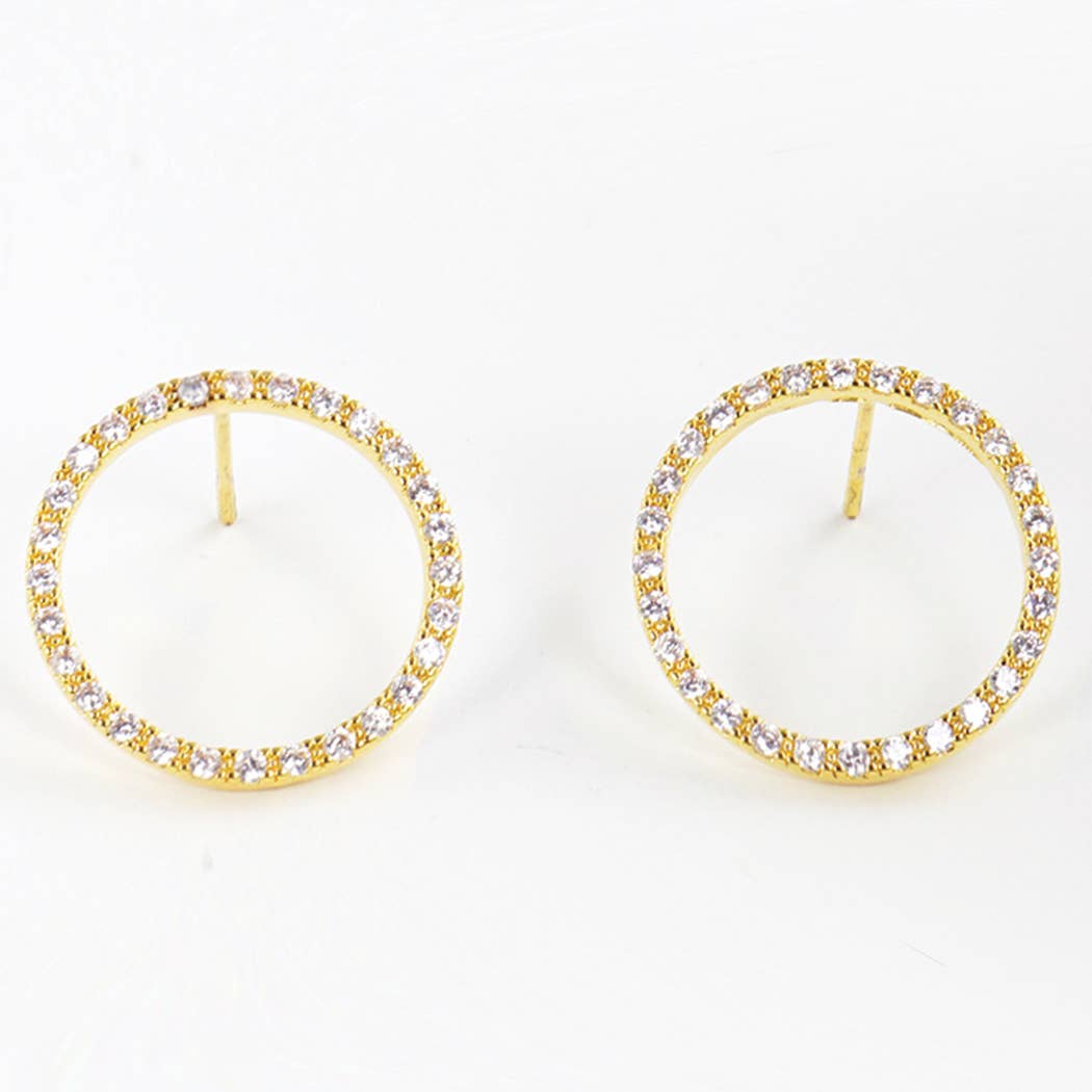 Cz Gold-Dipped Loop Earring - Adult & Kids T-Shirts, Sweatshirts & Hoodies apparel design preview 1