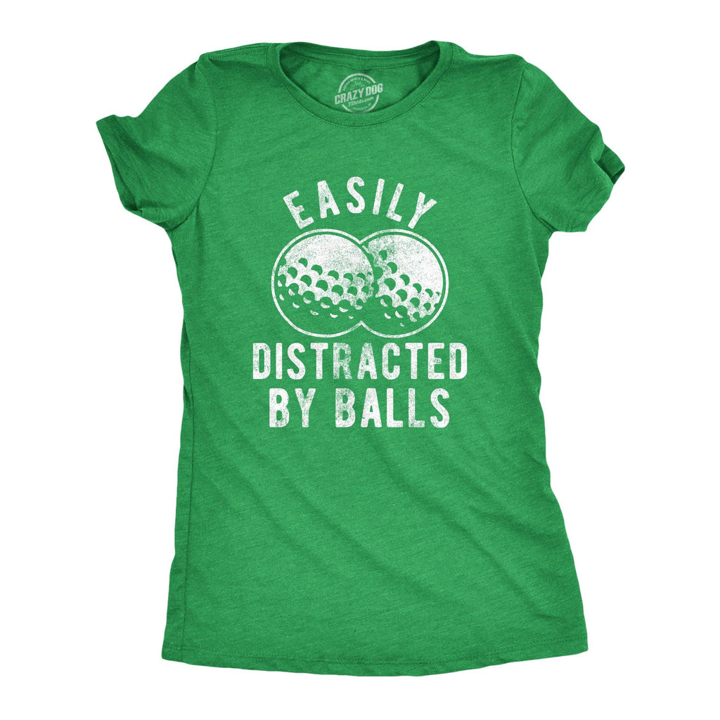 Easily Distracted By Balls Women's - Adult & Kids T-Shirts, Sweatshirts & Hoodies apparel design preview 1